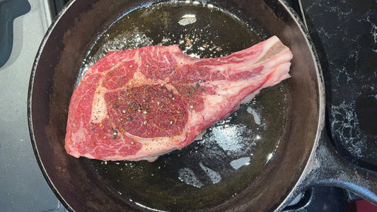 Pan Seared Bone-in ribeye